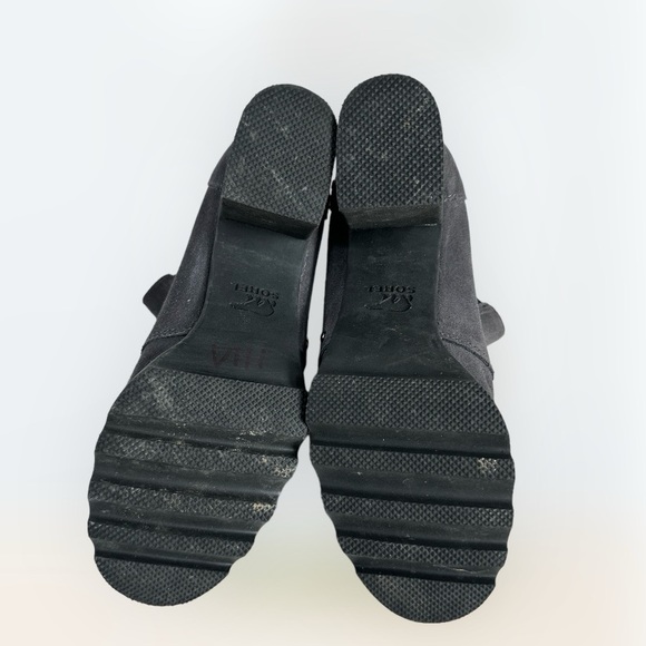 Sorel Addington Studded Chunky Chelsea Leather Boots Womens 7.5 Gray - Picture 7 of 9